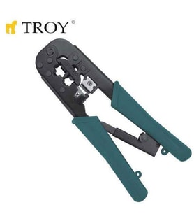 TROY 24008 Telefon RJ11 ve Bilgisayar Soketi RJ45 Sıkma Pensesi