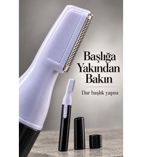 Lexroo Kaş ve Bıyık Şekillendirici İnce Başlıklı Sakal Düzeltici