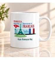 Fransızca Öğretmenine İsme Özel Kupa Bardak