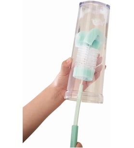 Vagonlife 7cm Uzayabilen Matara/Termos/Şişe/kavanoz Temizleme Fırçası Süngerli (Turuncu)