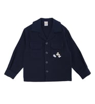 Erkek Çocuk Mickey Mouse Baskılı Gömlek Uzun Kol Ceket (Lacivert)