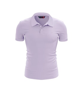 %100 Pamuk Polo T-Shirt IMPERO LİLA