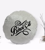 BK Gift Kişiye Özel İsimli Yuvarlak Dekoratif Kırlent Yastık-5