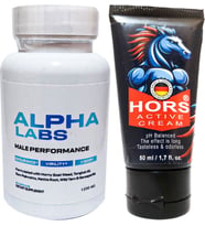 Alpha Labs Erkeklere 60 Lı Özel Karışımlı Kaps + Hors Active Cream 50 ml Erkek Katılaştırıcı