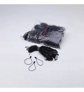 Fuyaku Kilitli İp Klips Mumlu Siyah 16 cm (1.000 Adet)
