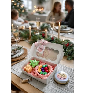 Kokulu Mum Hediye Kutusu Kışın Renkleri - Mumelia Candles Doğal Soya Mum Seti El Yapımı Yılbaşı Özel Tasarım
