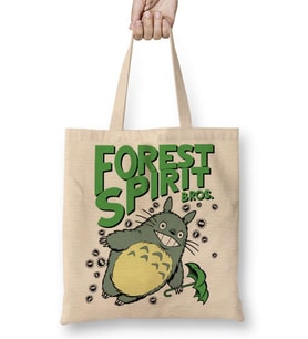 Forest Spirit Bros Totoro Bez Çanta Uzun Saplı