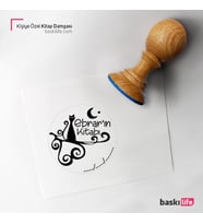 Kişiye Özel Kitap Damgası Kitap Mührü Kaşe Kitap Mühür Özel Damga 195