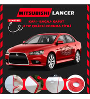 Mitsubishi Lancer Oto Araç Kapı Koruma Fitili 5metre Parlak Kırmızı Renk