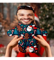 Motto Gift Yeni Yıla Özel Tasarım Desenli Kişiye Özel Fotoğraflı Peluş Oyuncak 531052
