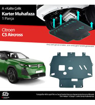 Citroen C5 Aircross Çelik Karter Muhafaza Koruma 2024 Üzeri A+ Kalite