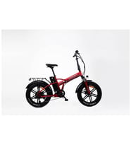 Vodin Beep.10 20" Jant Fat Bike Elektrikli Katlanır Bisiklet Kırmızı 