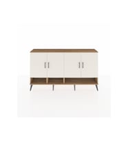 Arges Konsol 6 Raflı 4 Kapaklı 176x30x99 Çam-Aytaşı/Antrasit