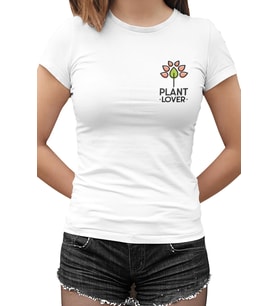 Plant Lover Beyaz Kadın Tshirt