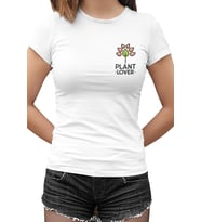 Plant Lover Beyaz Kadın Tshirt
