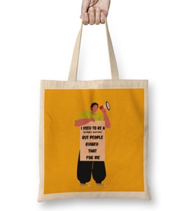 Sarcasm Funny Comment Quotes Gift - Sarcastic Women And Men Humorous Saying Bez Çanta Uzun Saplı