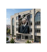 Mustafa Kemal Atatürk Portre Poster Poster Bayrak Raşel Kumaş 6x9 metre ATA38
