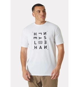 Helly Hansen Skog Recycled Graphic T-Shirt (Beyaz)