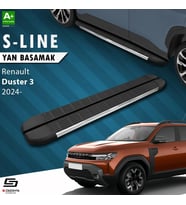 S-Dizayn Renault Duster 3 S-Line Krom Yan Basamak 183 Cm 2024 Üzeri A+ Kalite