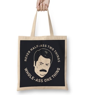 Parks And Rec Lesson of the Swanson Bez Çanta Uzun Saplı