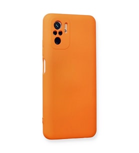Xiaomi Redmi Note 10 Kılıf Nano İçi Kadife Silikon - Turuncu