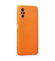 Xiaomi Redmi Note 10 Kılıf Nano İçi Kadife Silikon - Turuncu