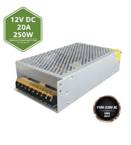 Peace B2882 12V 20A 250W Kalın Metal Kasa DC Adaptör Endüstriyel Güç Kaynağı