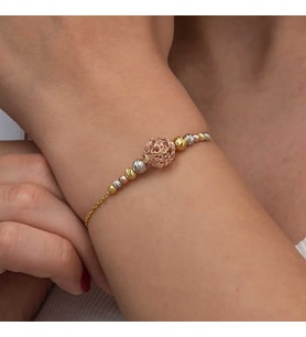 Gümüş Renkli Top Dorika Kadın Bileklik SL8966