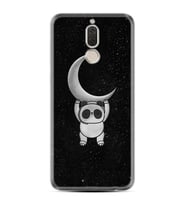 Huawei Mate 10 Lite Kılıf Resimli Desenli Silikon Platinium Series Panda Moon 18mate10lite