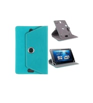 Vorcom Tablet Serisi Uyumlu Universal 10.1 inç Pu Deri Standlı Tablet Kılıfı Ultra﻿Pad-QuartzPro-S Tab7-QuartzLITE (Mavi)