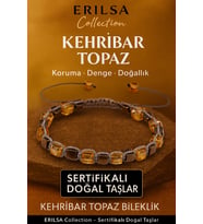 Sertifikalı Küp Kesim Terahertz - Kehribar Topaz Doğal Taş Bileklik (Çok Renkli)