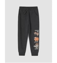 LCW Kids Antrasit Erkek Çocuk Dinozor Baskılı Jogger Eşofman Altı