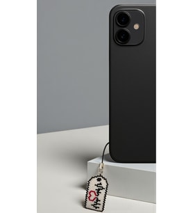 Miyuki Boncuk El Yapımı Kalp Ritim Asker Künyesi Telefon Çarmı - Charm