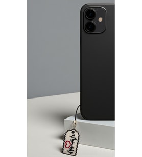 Miyuki Boncuk El Yapımı Kalp Ritim Asker Künyesi Telefon Çarmı - Charm