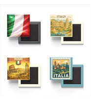 Buzdolap Magnetleri - İtalya Roma - Italy - 4'lü Set Magneti
