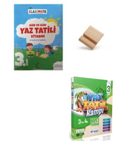 Okyanus Classmate 3'den 4'e Geçenler İçin Yaz Tatil Kitabı ve Yanıt Yaz Tatil Kampı + Telefon Standı