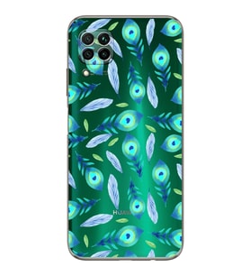 PrintiFy Huawei P40 Lite ile Uyumlu Nazar Boncuğu 3 Baskılı Kamera Korumalı Şeffaf Silikon Kılıf