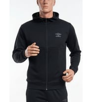 UMBRO Lotus Erkek Siyah Kapüşonlu Fermuarlı Sweatshirt / Hırka - TC0255