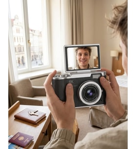 48 MP 4K Dijital Kamera 8X Zoom ve 180 Derece Ekran Yeni Başlayanlar İçin Uygun