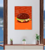 BK Gift Cafe & Bar & Restaurant Konseptli Kanvas Tablo-92