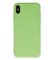 Pilelistore   iPhone XS Max Kılıf Nano içi Kadife Silikon - Açık Yeşil