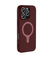 iPhone 16 Pro Max Kılıf M-Safe Şarj Özellikli Aris Silikon Kılıf Mürdüm
