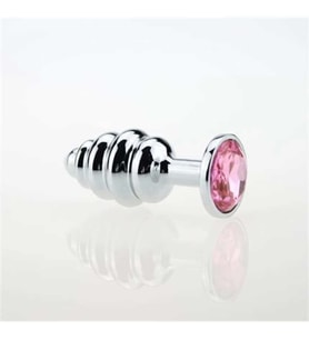 OdinsShop Mücevher Taşlı Paslanmaz Çelik Boğumlu Tıkaç (Plug)