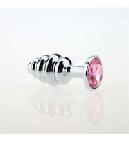 OdinsShop Mücevher Taşlı Paslanmaz Çelik Boğumlu  Tıkaç (Plug)