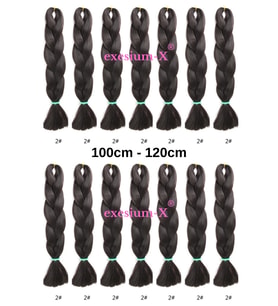 X-Pression Afrika Örgüsü Ve Rasta Için Sentetik Saç 100gr-2