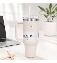 MiniQup Sipstraw 900 ML Pipetli Paslanmaz Çelik Termos