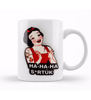 Ha Ha Ha Sürtük Prenses Kupa Bardak Porselen