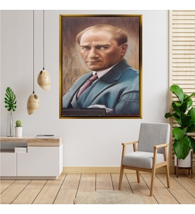 ÇERÇEVELİ ATATÜRK TABLO S419
