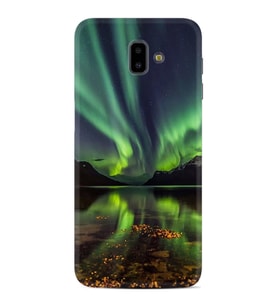 Samsung J6 Plus J7 Prime J7 Pro M20 Kılıf Desenli Silikon Kuzey Işıkları 1327