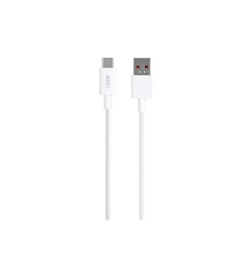 120W Type-C Şarj Kablosu Hızlı Şarj Data Kablosu USB-C Android Şarj Kablosu 1 Metre (Beyaz)